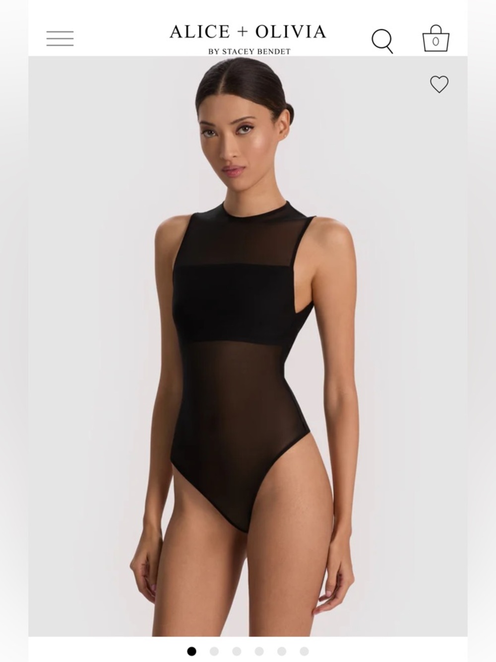 Alice + Olivia Bandeau Bodysuit